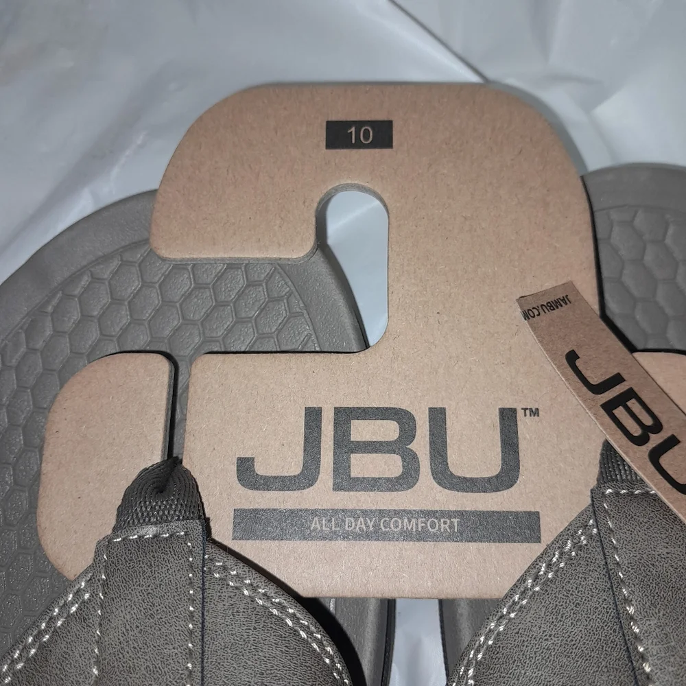 New Men's JBU Milo Comfort Slip On Sandal NWT In Brown